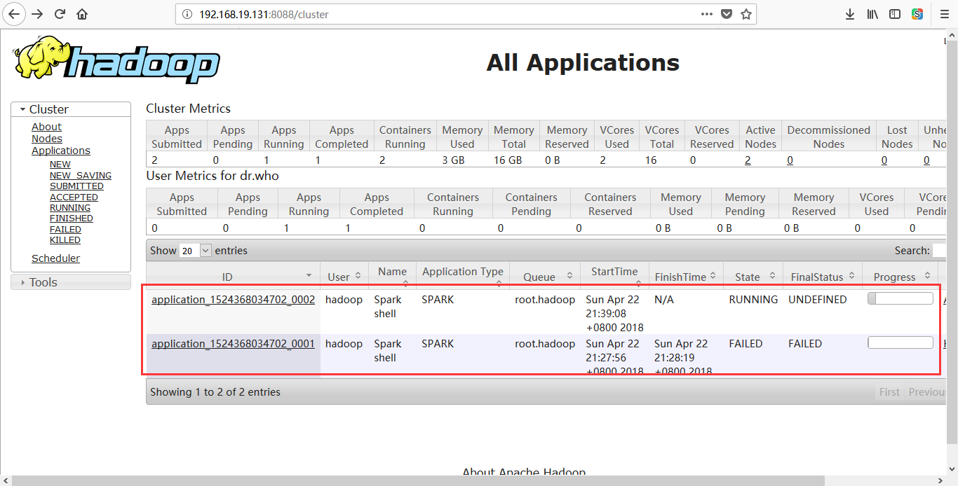 执行Spark运行在yarn上的命令报错 spark-shell --master yarn-client