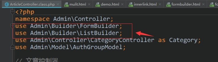 关于后台动态模板添加内容的总结 Builder使用