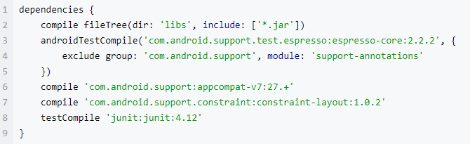 Android Studio  support 26.0.0