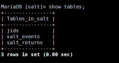 saltstack远程执行返回mysql