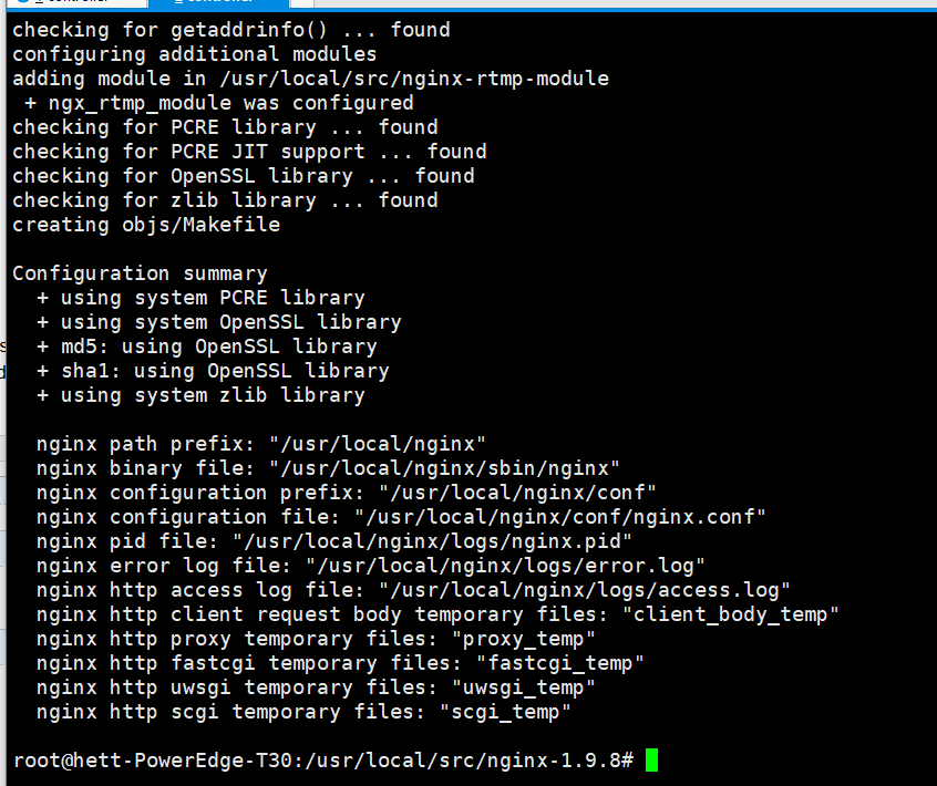 nginx 编译某个模板的问题.\/configure: error: SS