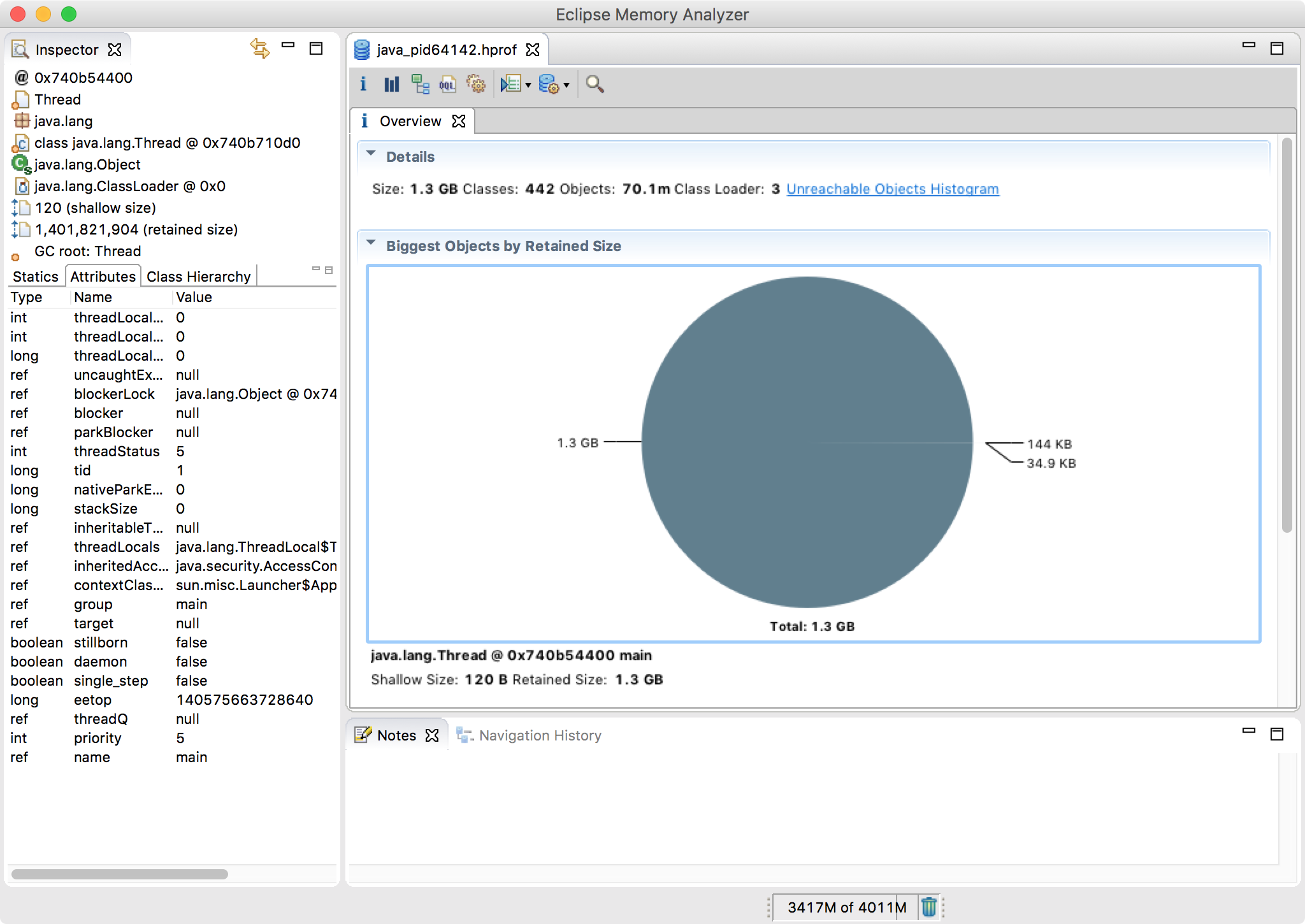 学习jvm，关于MAT an internal error occurred during:Parsing heap dump from问题