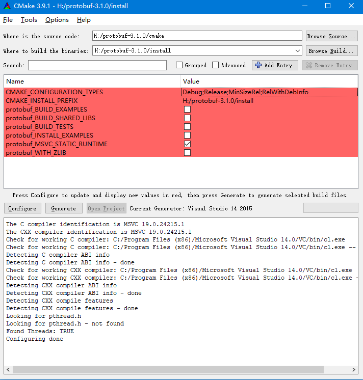 protobuff windows cmake