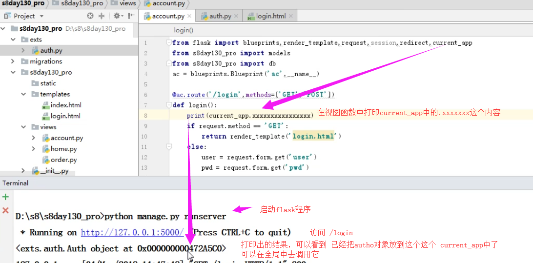 flask current_app 和app的关系 和用户登录验证 王大拿 博客园