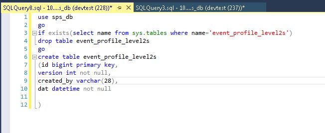 sqlserver create table