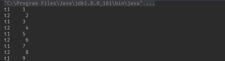 Java两个线程实现交替运行