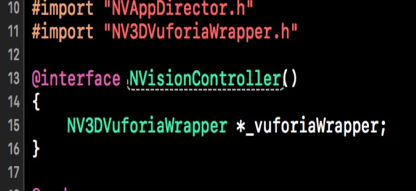 NVisionXR_iOS教程二 —— 创建控制器和Vuforia对象
