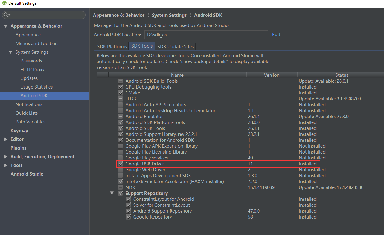 where is adb in android studio