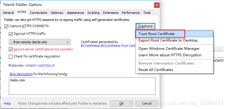 Fiddler无法抓取HTTPS的问题，Fiddler证书无法安装终极解决方案第3张