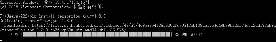 conda install tensorflow