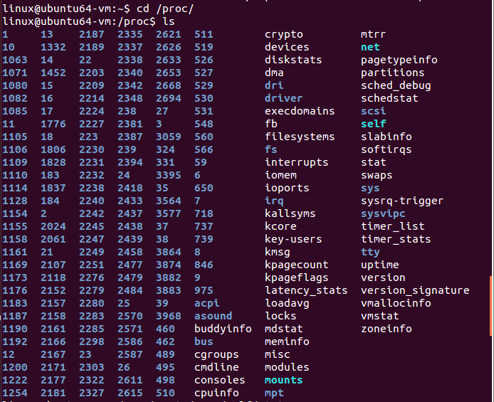 Linux实验九(1)使用proc文件系统查看进程信息 kingofloong 博客园
