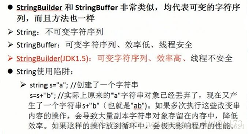StringBuffer\/StringBuilder\/String的区别