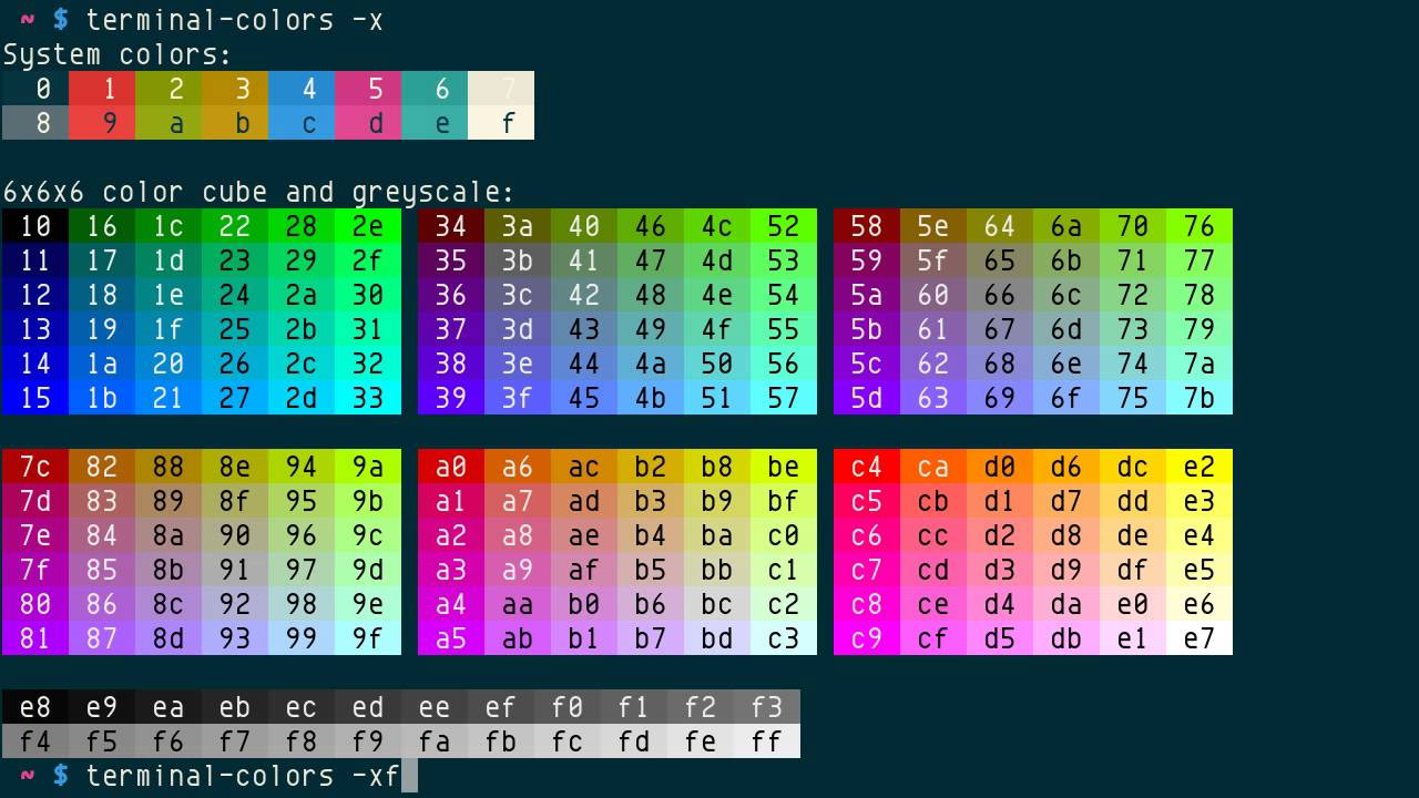 Terminal Colors