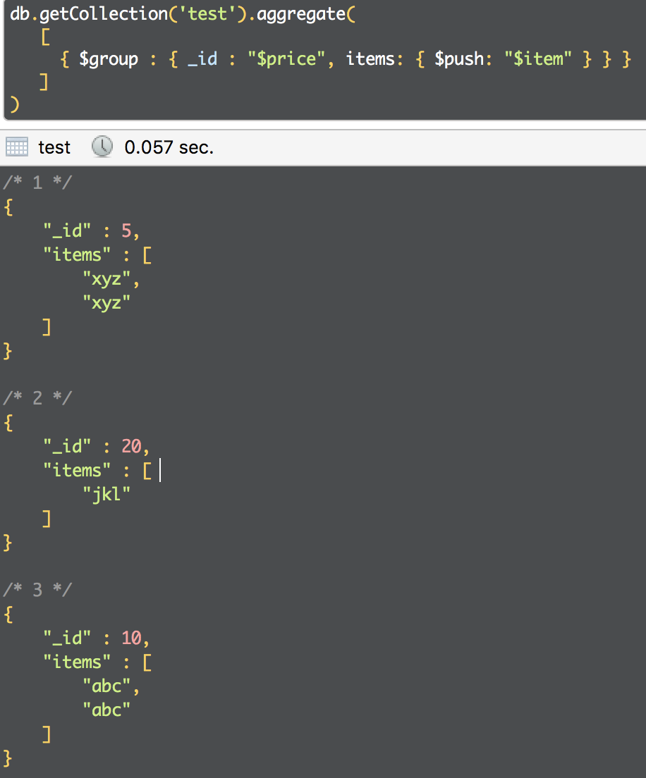 Mongodb聚合查询_mongodb查询指定字段