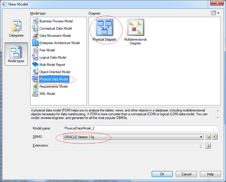 powerDesigner根据sql脚本来逆向生成pdm等模型第1张