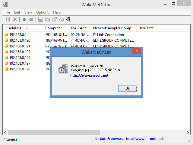 wol magic packet sender windows 10