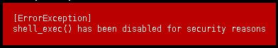 shell_exec被禁用