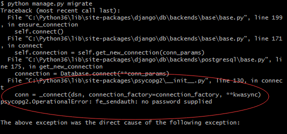 Django-note(1)---postgresql数据库连接密码错误