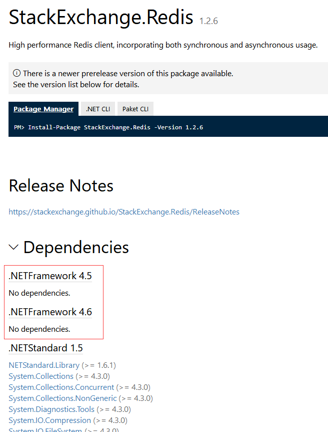 .net对Redis集群的调用(FrameWork版本4.0)