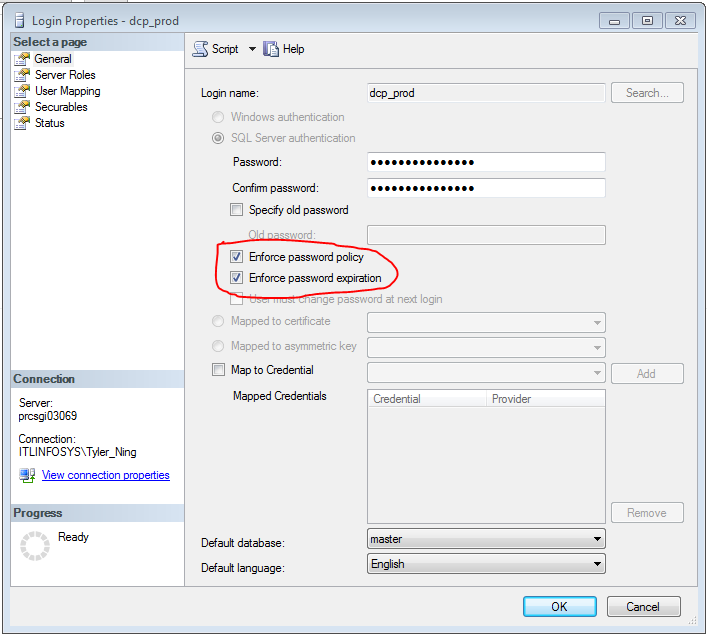 Sql server 账号被锁住："the account is currently locked out. The system administrator can unlock it."的解决办法（转载）第1张