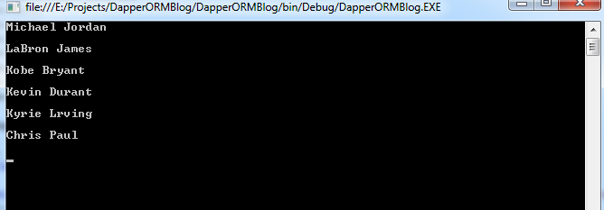 Dapper-小型ORM之王（C#.NET）第7张