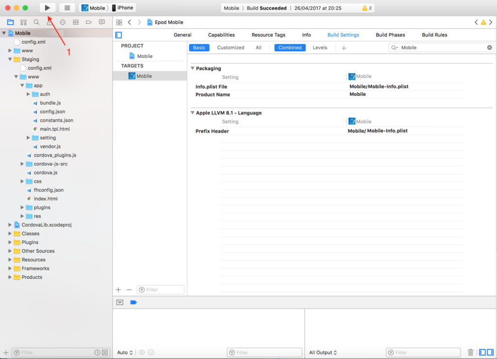 xcode-run-project