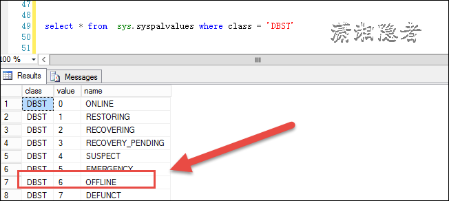 SQL Server系统视图sys.master_files不能正确显示数据库脱机状态