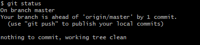 git status