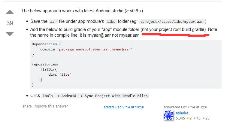 Android Studio项目导入aar包报错第4张