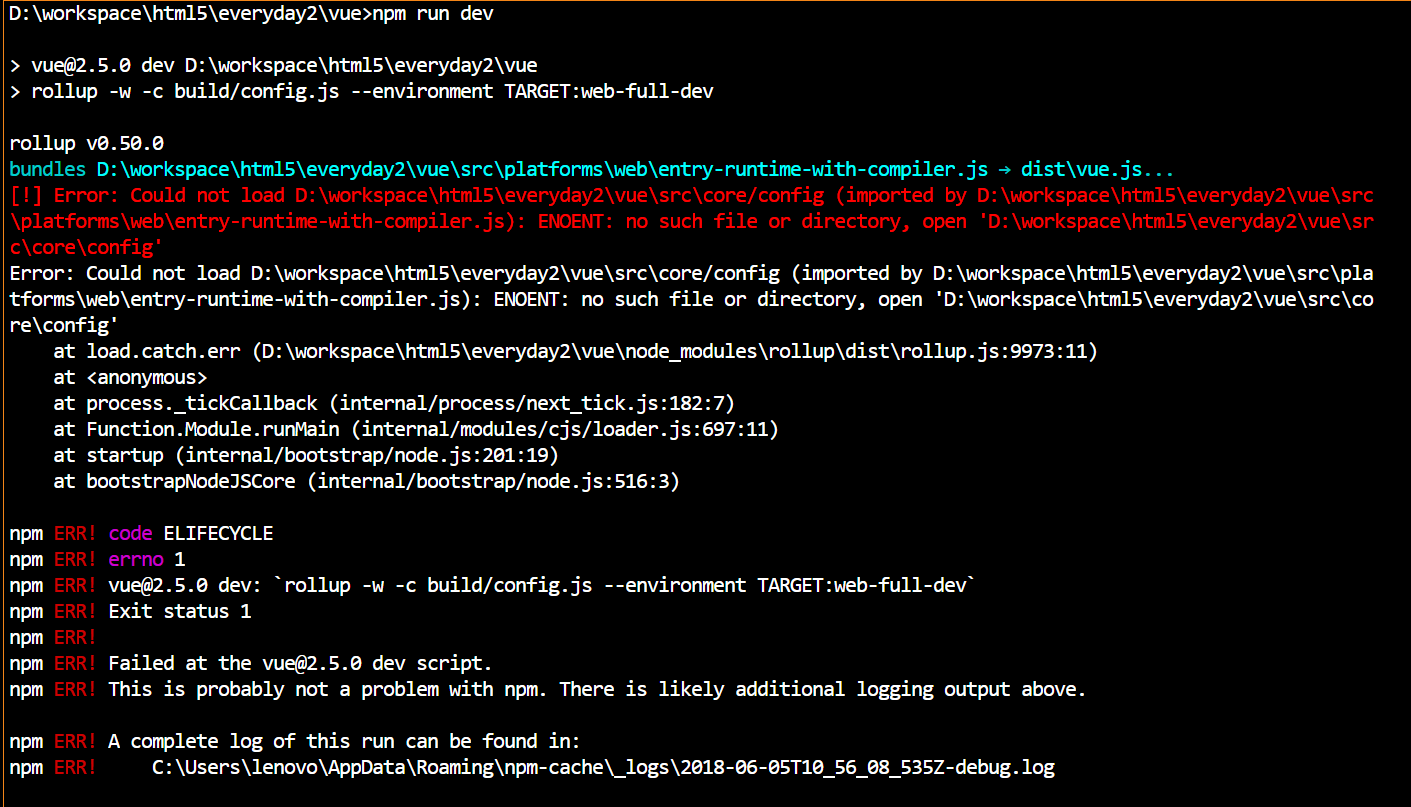Npm config. Ошибка JAVASCRIPT Error ENOENT. Npm Run Dev. No such file or Directory. Fail load config