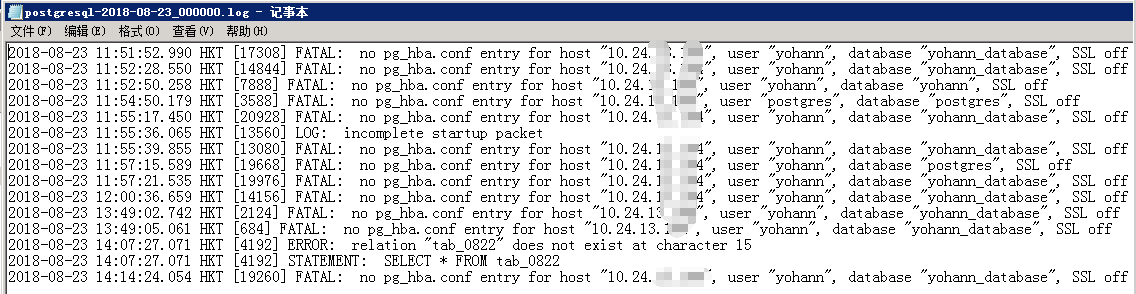 pgsql 远程机器无法连接数据库报错处理方法第2张