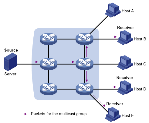 Host b. Мультикаст бродкаст юникаст. Мультивещание. Multicast группа. Multicast структура пакета.