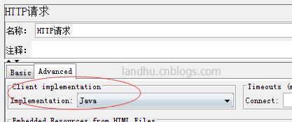 jmeter 中 Client implementation HttpClient4和java区别实践一