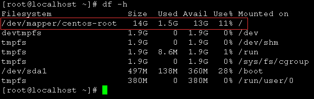 VMware虚拟机中CentOS 7的硬盘空间扩容 