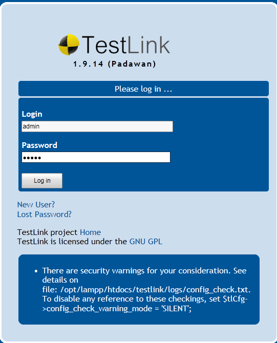 Linux下基于Xampp的TestLink的安装部署第18张