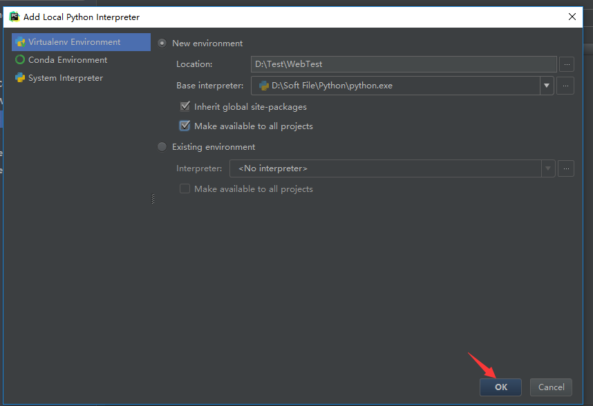 pycharm configure python interpreter