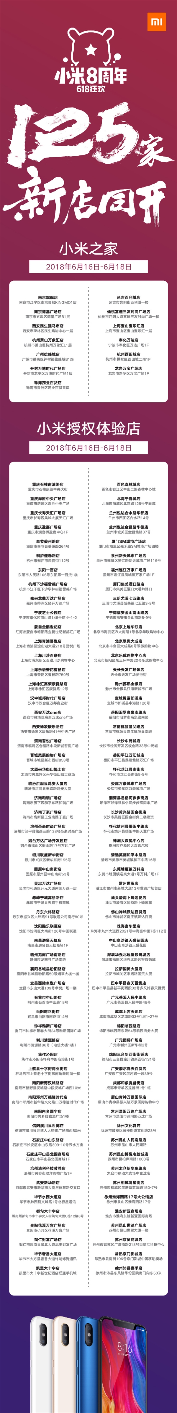 小米三天 125 家新店齐开业创历史记录